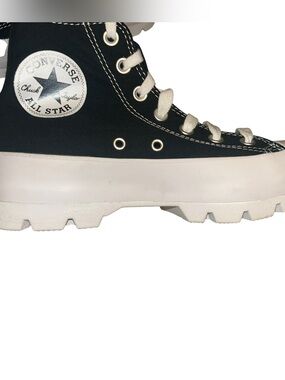 Woman Converse Chuck Taylor All Star Lugged Hi trainers black sneakers size 7